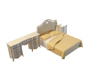 French Style Double Bed-ID:255057107