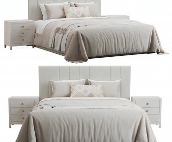 Modern Double Bed-ID:155405048