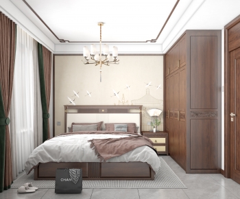 New Chinese Style Bedroom-ID:787632948