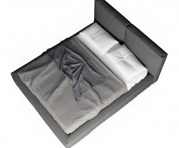 Modern Double Bed-ID:543124911