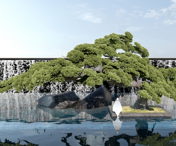 New Chinese Style Rockery Waterscape-ID:821804053