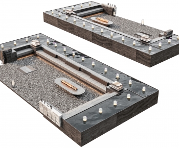 Modern Rockery Waterscape-ID:382222894