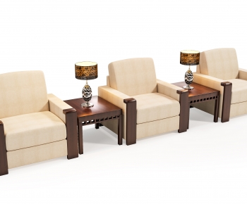 New Chinese Style Single Sofa-ID:397131923