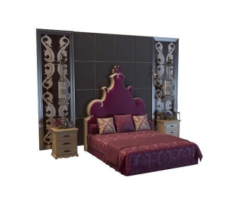 European Style Double Bed-ID:317049042