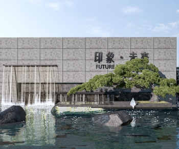 New Chinese Style Landscape Wall-ID:592783935