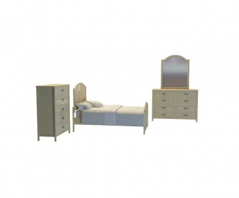 Idyllic Style Single Bed-ID:156759984