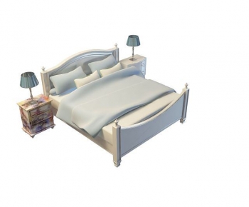 Simple European Style Double Bed-ID:483741044