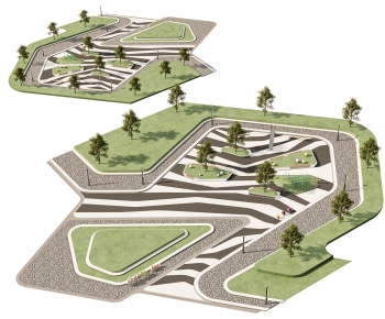 Modern Park Landscape-ID:985728984