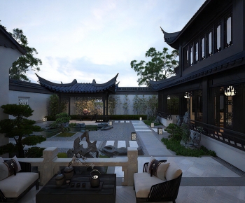 New Chinese Style Courtyard/landscape-ID:464032891