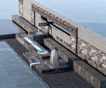 New Chinese Style Landscape Wall-ID:734644898