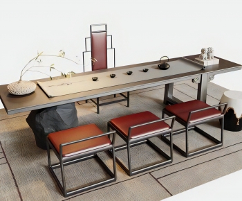 New Chinese Style Tea Tables And Chairs-ID:134181985