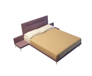 Modern Double Bed-ID:368940817