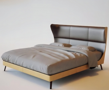 Modern Double Bed-ID:791624077