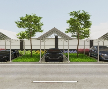 Modern Outdoor Parking Lot-ID:762200128