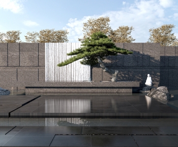 New Chinese Style Rockery Waterscape-ID:424557924