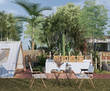 Modern Park Landscape-ID:446209912