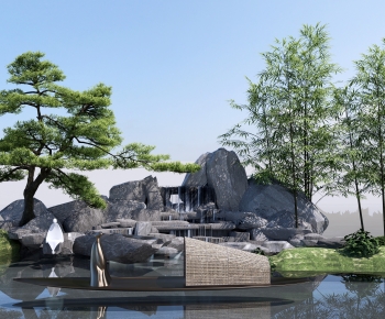 New Chinese Style Rockery Waterscape-ID:272361992