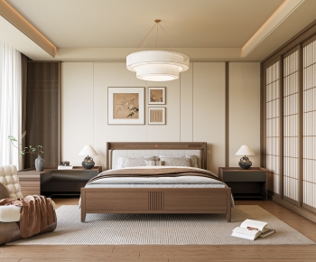 New Chinese Style Bedroom-ID:102949135