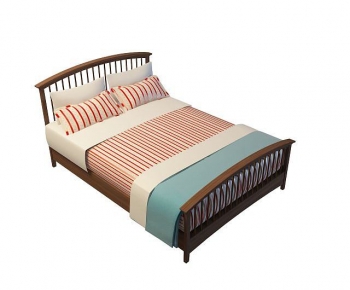 New Chinese Style Double Bed-ID:580514913