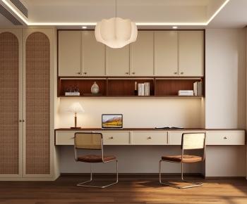 Modern Computer Desk And Chair-ID:664505968