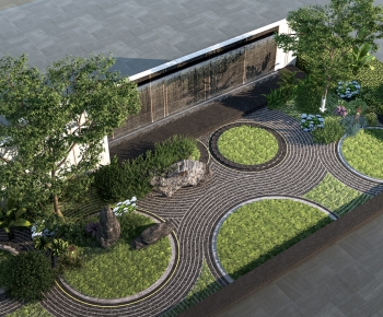 Modern Rockery Waterscape-ID:487317096