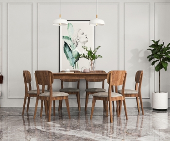 Nordic Style Dining Table And Chairs-ID:798349427