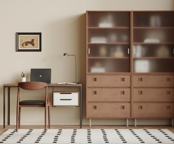 Modern Computer Desk And Chair-ID:118655928