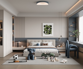 Modern Boy's Room And Son's Room-ID:375071052