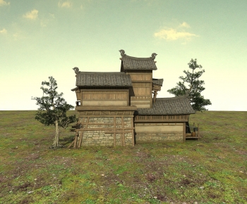 Chinese Style Ancient Architectural Buildings-ID:533795121