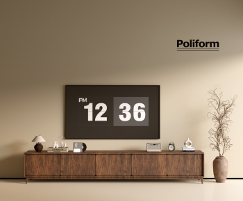 Poliform现代中古风实木电视柜-ID:397361043