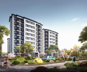 Modern Residential Building-ID:524235964