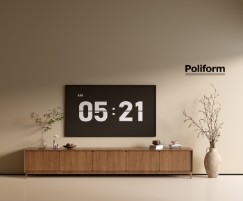Poliform现代中古风实木电视柜-ID:141006953