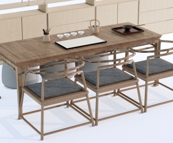 New Chinese Style Tea Tables And Chairs-ID:744436981
