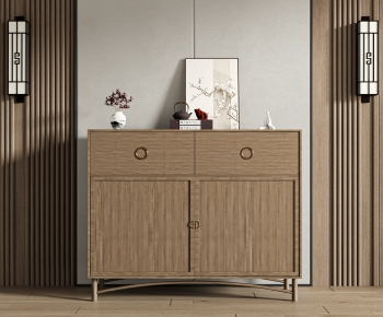 New Chinese Style Shoe Cabinet-ID:291374926