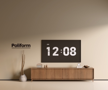 Poliform现代中古风实木电视柜-ID:249650965