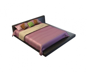 Modern Double Bed-ID:616004949