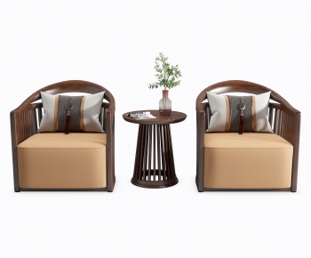 New Chinese Style Single Sofa-ID:625458969