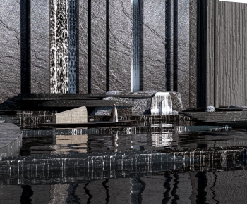 Modern Rockery Waterscape-ID:878305914