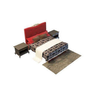 Modern Double Bed-ID:137954958