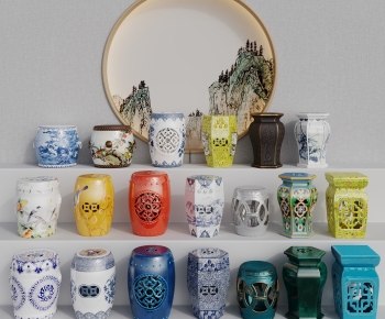 Chinese Style Stool-ID:504511128