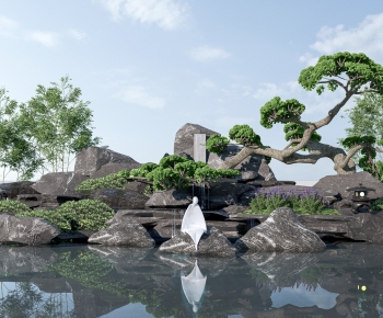 New Chinese Style Rockery Waterscape-ID:782516002