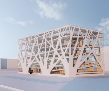 Modern Architecture Of Artistic Style-ID:956538921