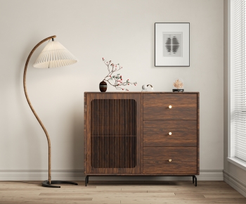 Wabi-sabi Style Side Cabinet-ID:347774983