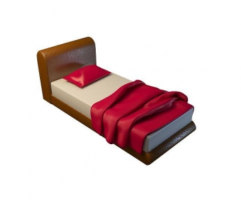 Modern Single Bed-ID:588500981