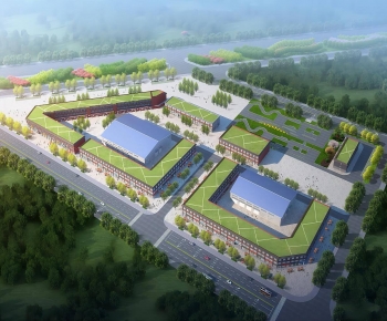 Modern Architectural Bird's-eye View Planning-ID:156826025