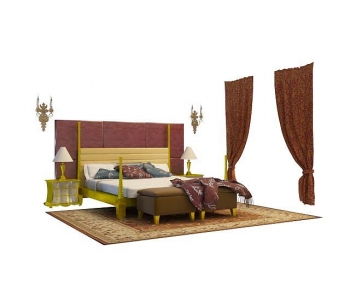 Modern Double Bed-ID:655740024