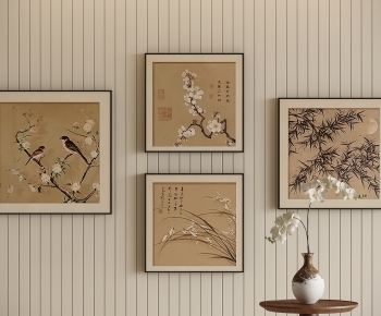 新中式装饰挂画组合-ID:989656936