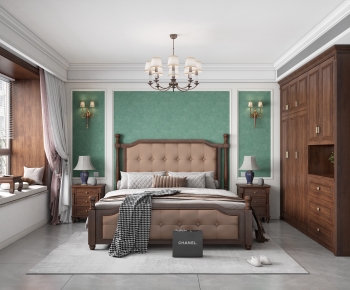 American Style Bedroom-ID:915780123