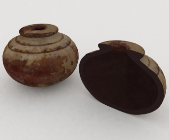 Wabi-sabi Style Clay Pot-ID:830142022