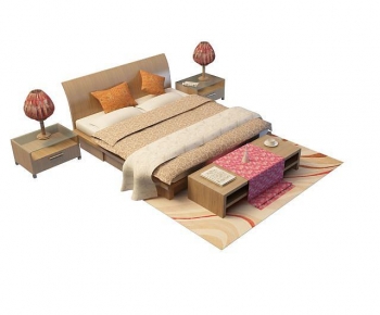 Modern Double Bed-ID:279800894
